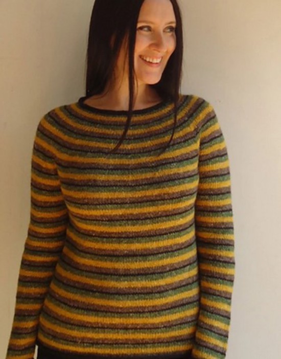 Stripes in Wool Hemp - Hemp and Wool Knitting Pattern image 2